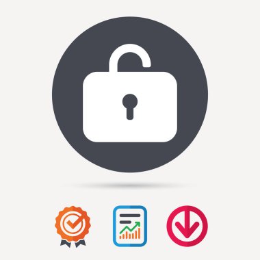 Kilit simgesi. Gizlilik soyunma işareti.