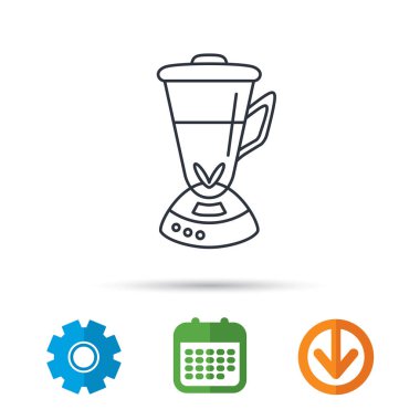 Mikser simgesi. Blender işareti.