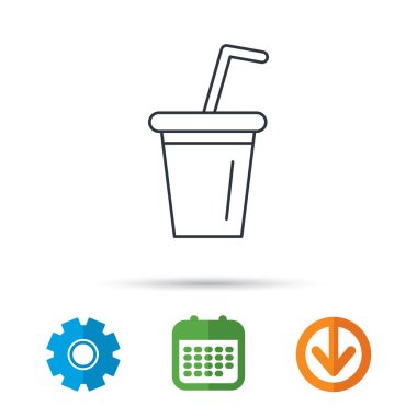 Meşrubat simgesi. Soda işareti.