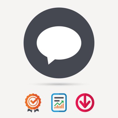 Konuşma balonu simgesinin. Sohbet işareti.