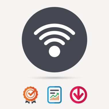 WiFi simgesi. Kablosuz Internet işareti.