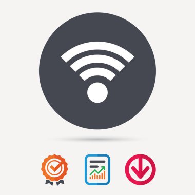 WiFi simgesi. Kablosuz Internet işareti.