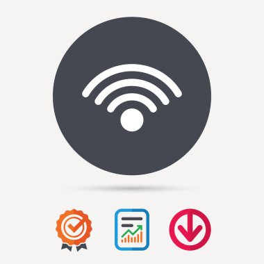 WiFi simgesi. Kablosuz Internet işareti.