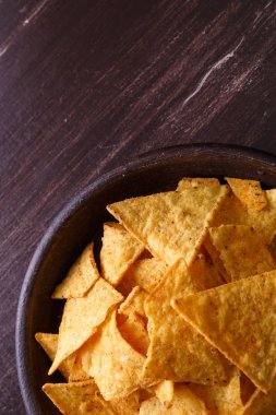 Cips cips. Lezzetli tuzlu tortilla snack.
