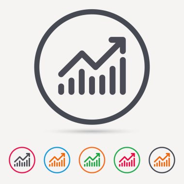 Grafik simgesi. İş analizi işareti grafik.