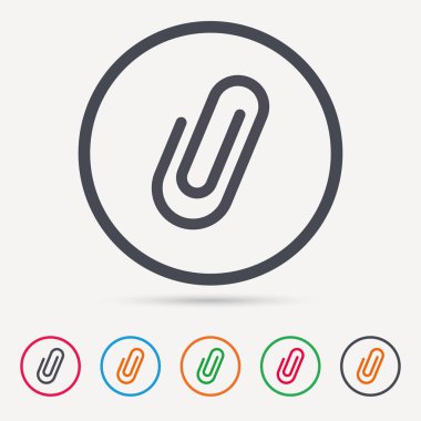 Ek simgesini. Ataş işareti.