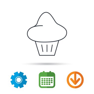 Börek simgesi. Ekmek topuz işareti.