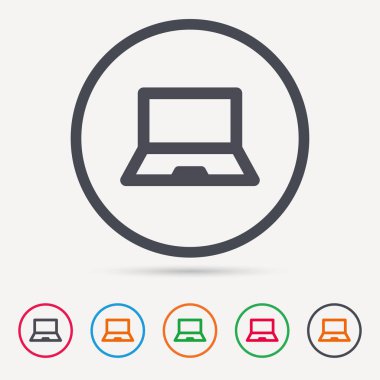 Bilgisayar kutsal kişilerin resmi. Defter ya da laptop pc işareti.