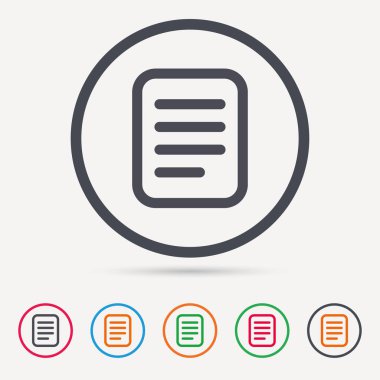 Dosya simgesi. Belge sayfa işareti.