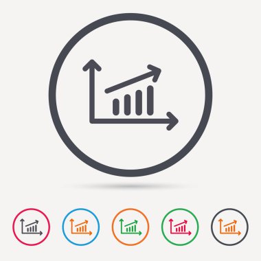 Grafik simgesi. İş analizi işareti grafik.