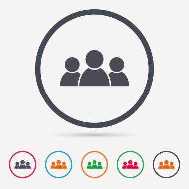 İnsanlar simgesi. Grup insanlar işareti.