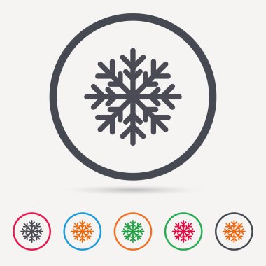 Kar tanesi simgesi. Klima işareti.