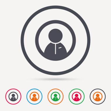 Kullanıcı simgesi. İnsan kişi işareti.