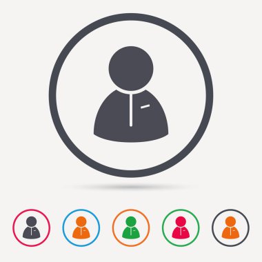 Kullanıcı simgesi. İnsan kişi işareti.