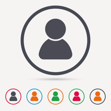 Kullanıcı simgesi. İnsan kişi işareti.