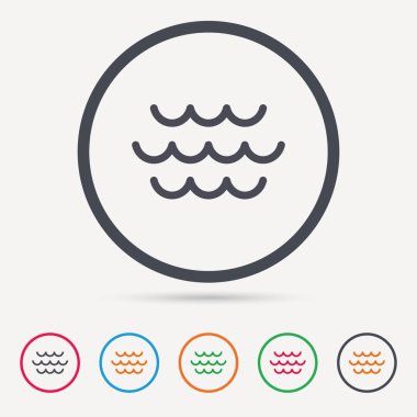 Dalga simgesi. Su akışı işareti.