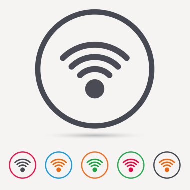 WiFi simgesi. Kablosuz Internet işareti.