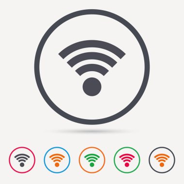WiFi simgesi. Kablosuz Internet işareti.