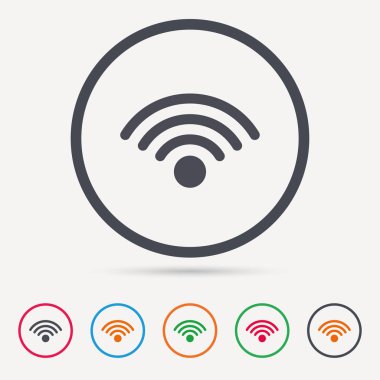 WiFi simgesi. Kablosuz Internet işareti.