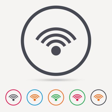 WiFi simgesi. Kablosuz Internet işareti.