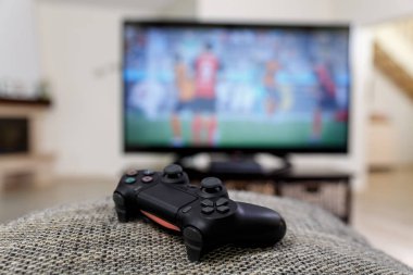 Video oyun oynarken. Konsol denetleyici.