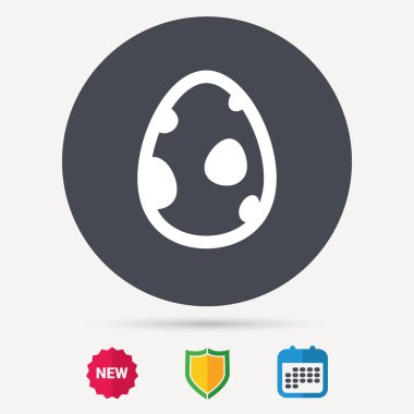 Dinozor yumurta simgesi. Doğum sembolü işareti.