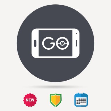 Smartphone aygıt simgesi. Sembol gitmek.