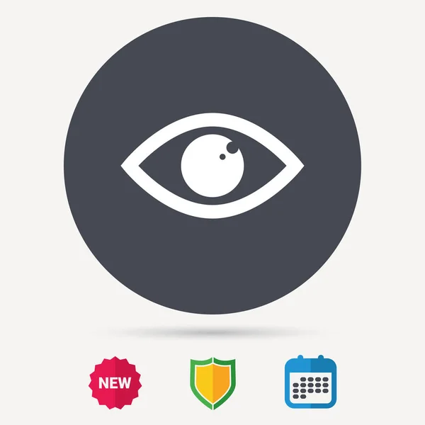 Eye icon. Eyeball vision sign. — Stock Vector