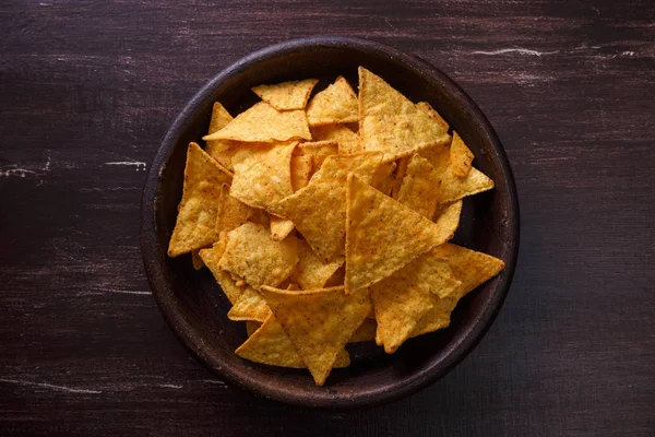 Cips cips. Lezzetli tuzlu tortilla snack.