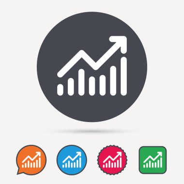 Grafik simgesi. İş analizi işareti grafik.