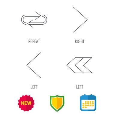 Oklar simgeler. Doğru tekrar lineer işaretler.