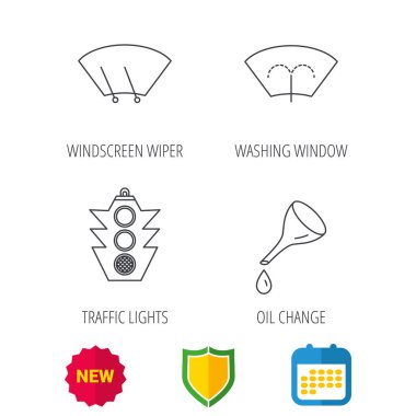 Motor yağı değiştirmek, trafik ışıkları ve silecek.