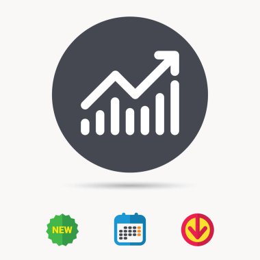 Grafik simgesi. İş analizi işareti grafik.