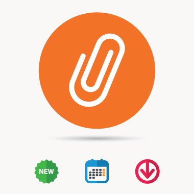 Ek simgesini. Ataş işareti.