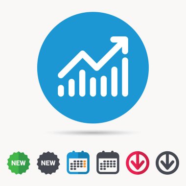 Grafik simgesi. İş analizi işareti grafik.