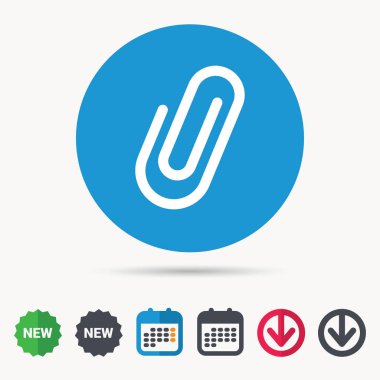 Ek simgesini. Ataş işareti.