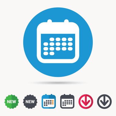 Takvim simgesini. Olaylar uyarı mektubu işareti.