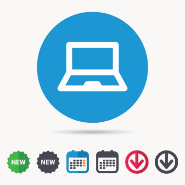 Bilgisayar kutsal kişilerin resmi. Defter ya da laptop pc işareti.