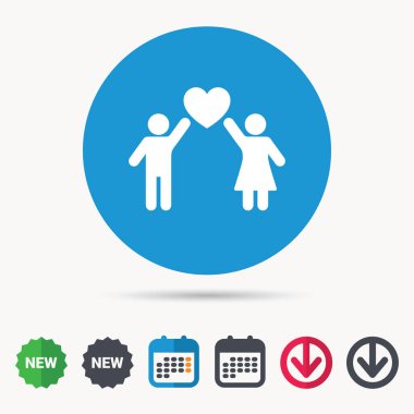 Çift simgesi tr. Geleneksel genç aile işareti.