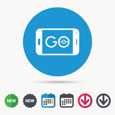 Smartphone aygıt simgesi. Sembol gitmek.
