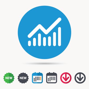 Grafik simgesi. İş analizi işareti grafik.