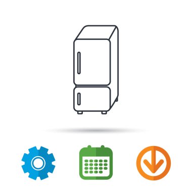 Buzdolabı simgesi. Buzdolabı işareti.