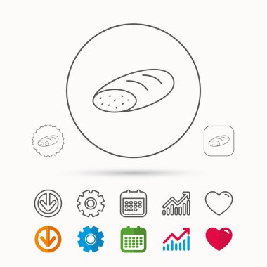 Ekmek simgesi. Doğal gıda işareti.