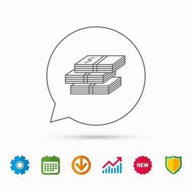 Para simgesi. Dolar para işareti.