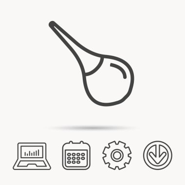 Tıbbi lavman simgesi. Lavman işareti.