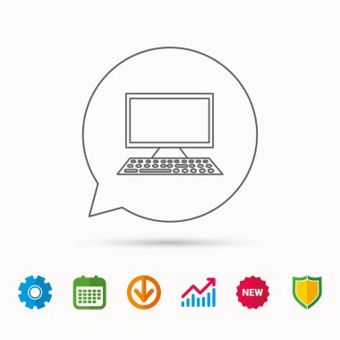 Bilgisayar Pc kutsal kişilerin resmi. Geniş ekran görüntü işareti.