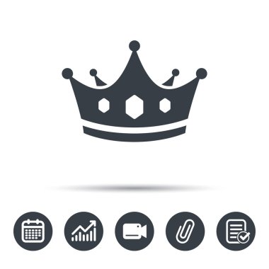 Taç simgesi. Kraliyet tahtının lideri işareti.