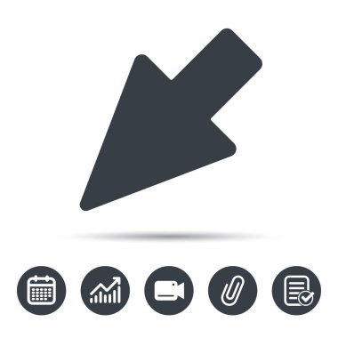 İmleç simgesi. Bilgisayar konumu işaret işareti.