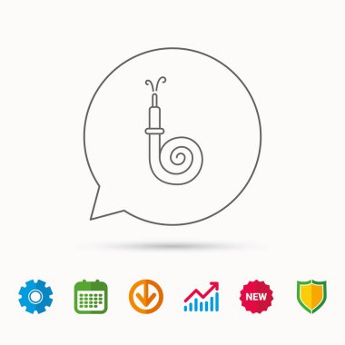 Yangın hortum reel simgesi. İşareti itfaiye istasyonu.