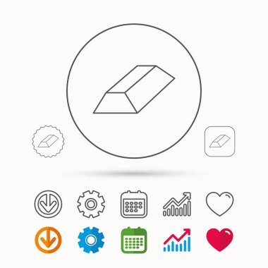 Simge bar altın. Bankacılık hazine işareti.